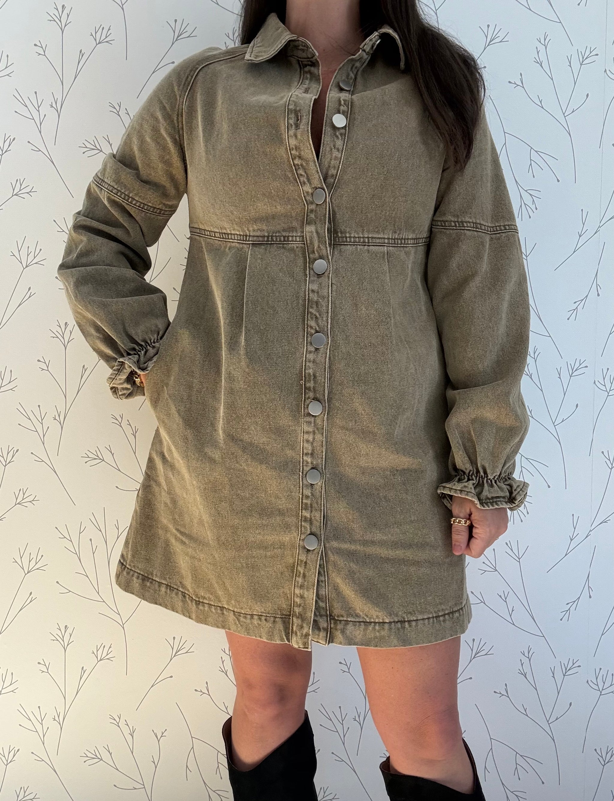 Campfire Collar Mini Dress