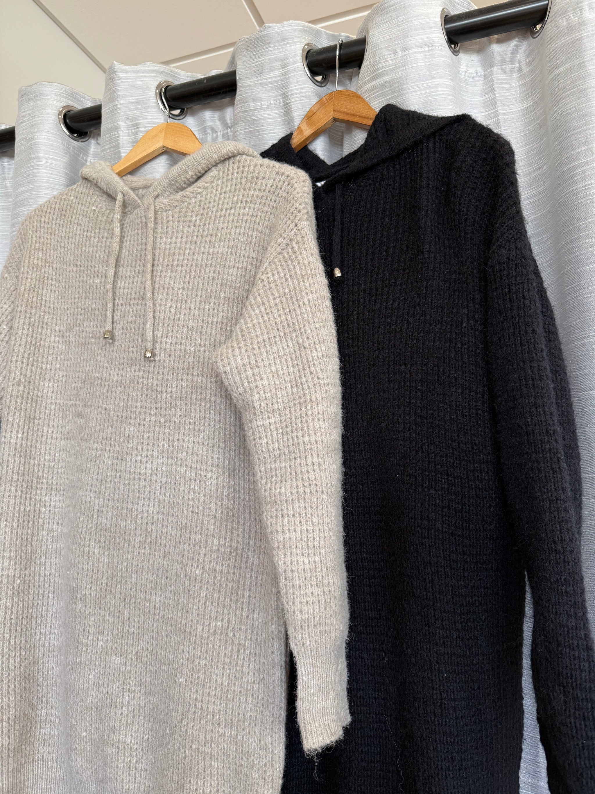 Jemma Waffle Hoodie Tunic