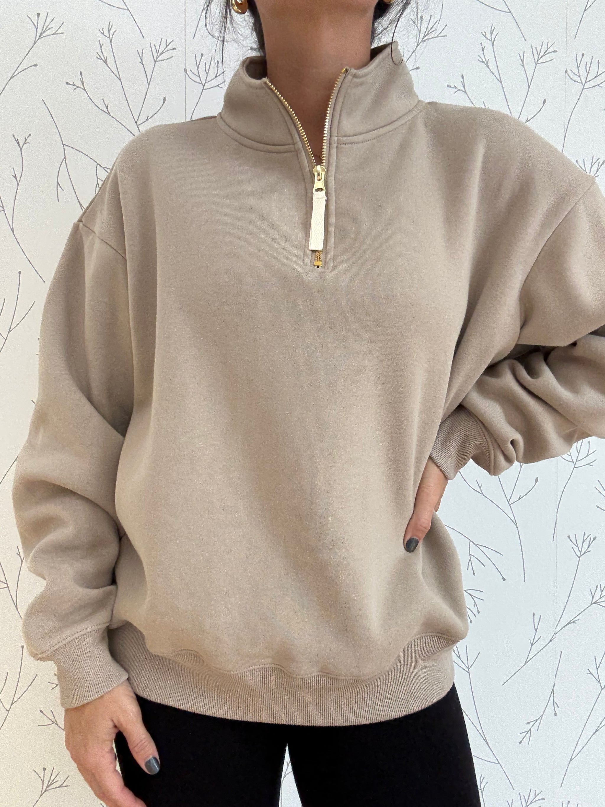 Snug Zip Sweatshirt