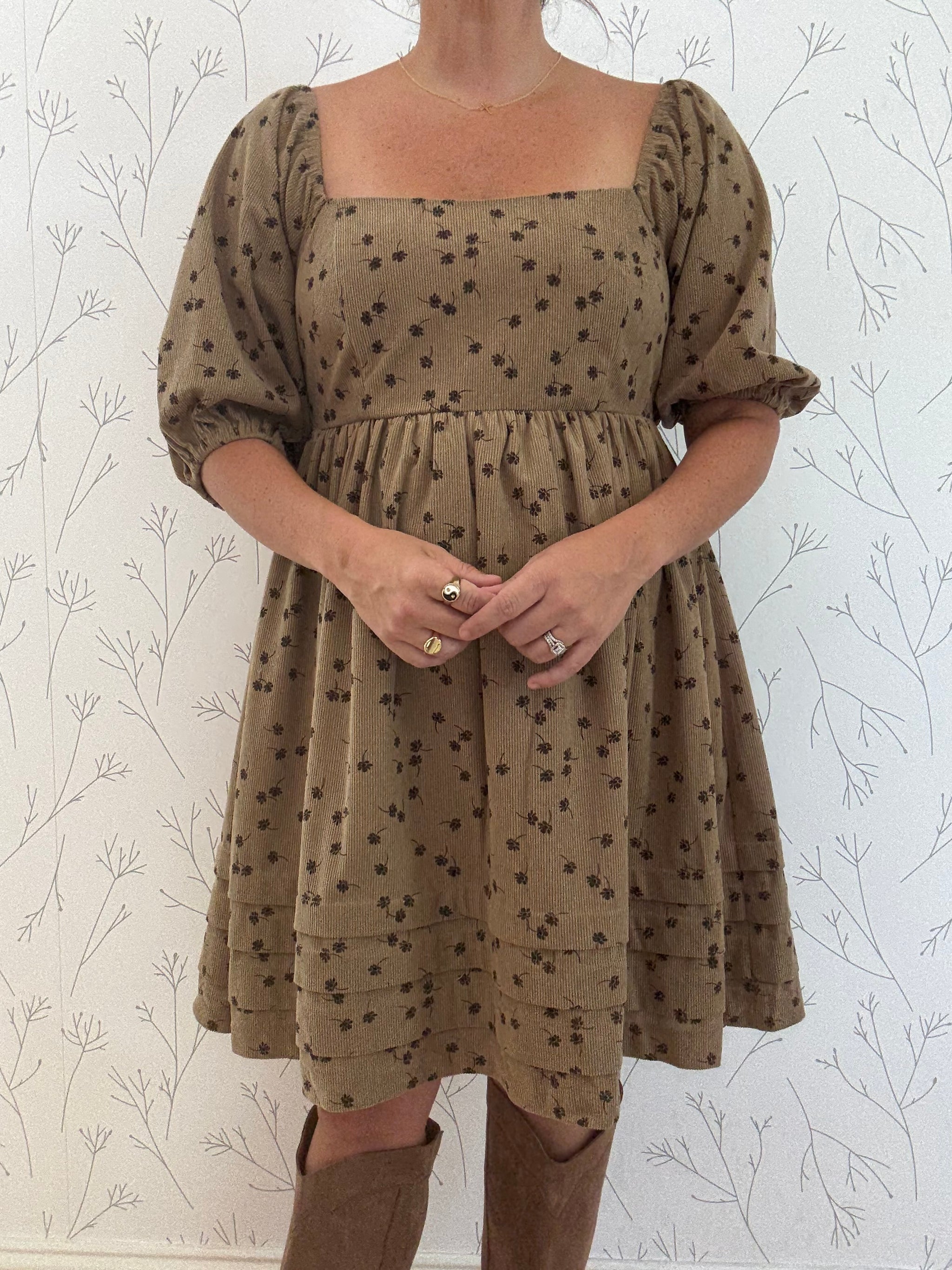 Fields Of Forever Corduroy Dress