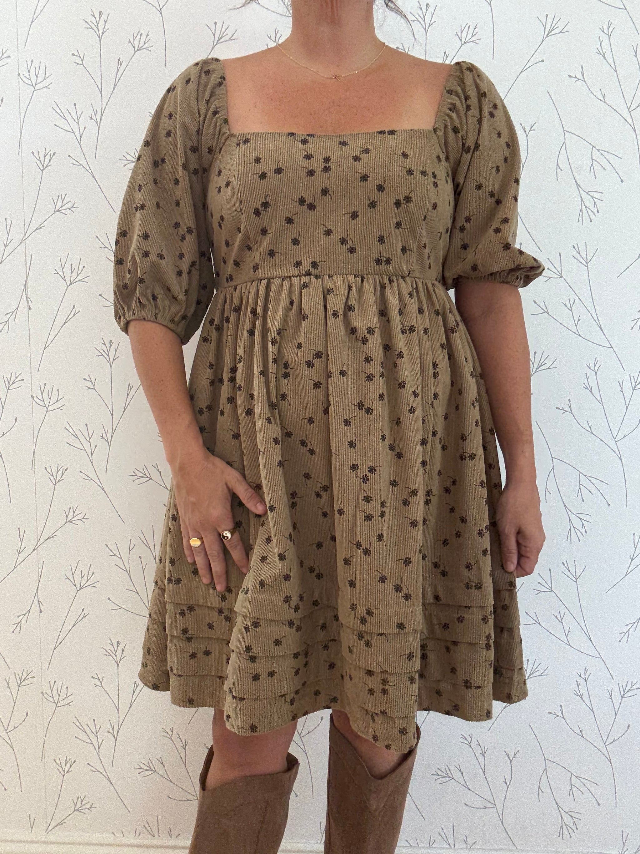 Fields Of Forever Corduroy Dress