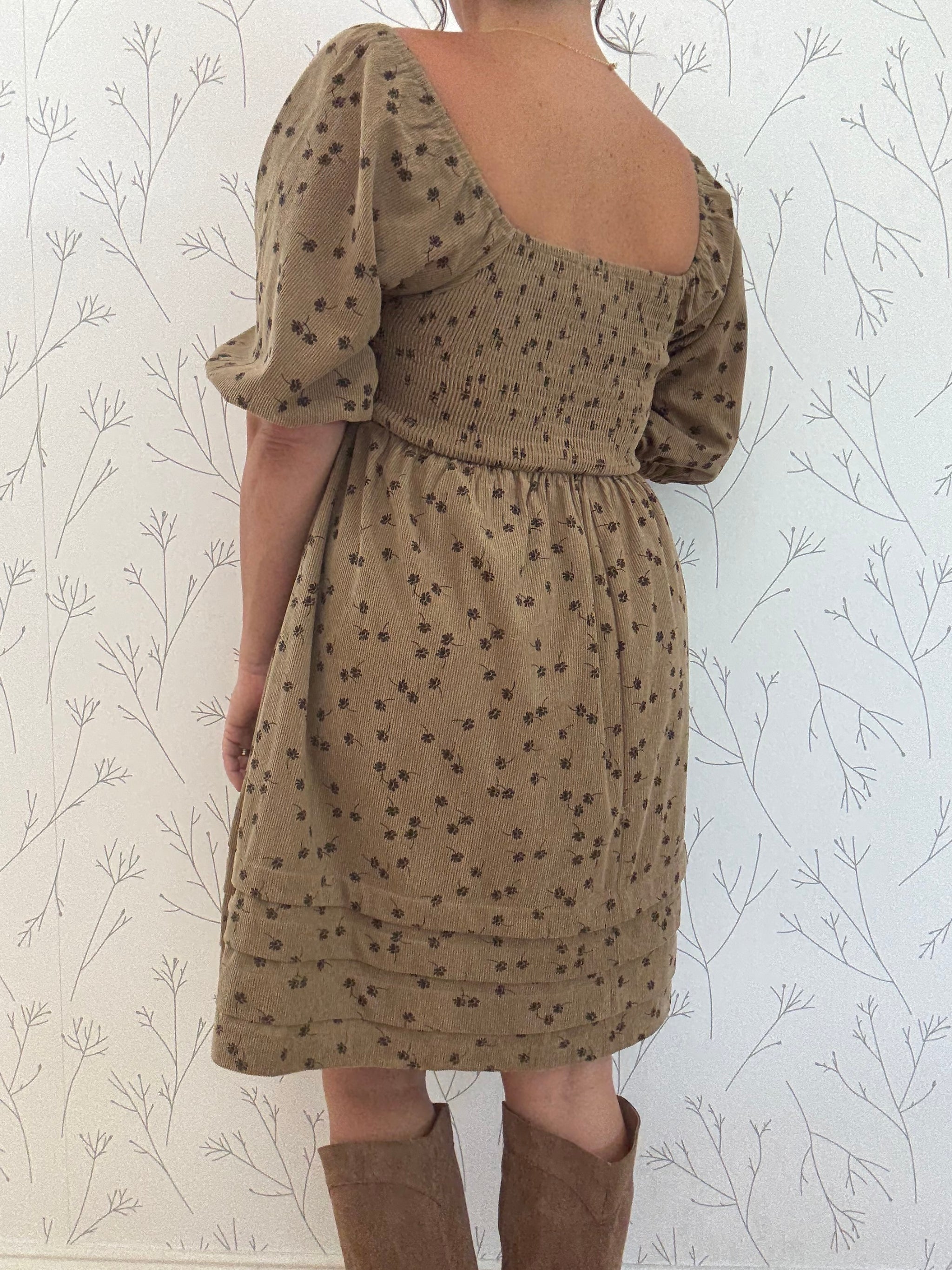 Fields Of Forever Corduroy Dress