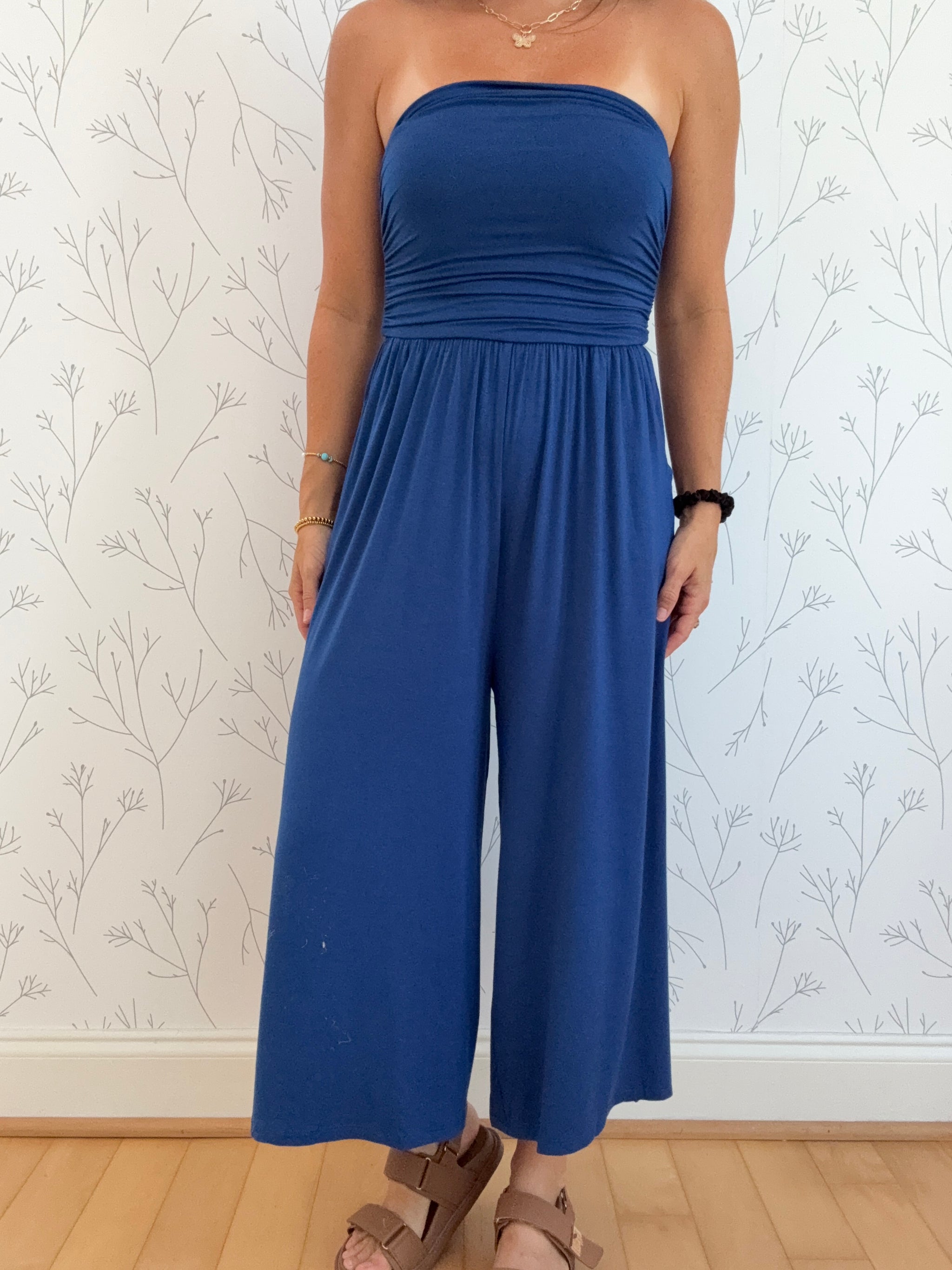 Double Layered Strapless Jumpsuit