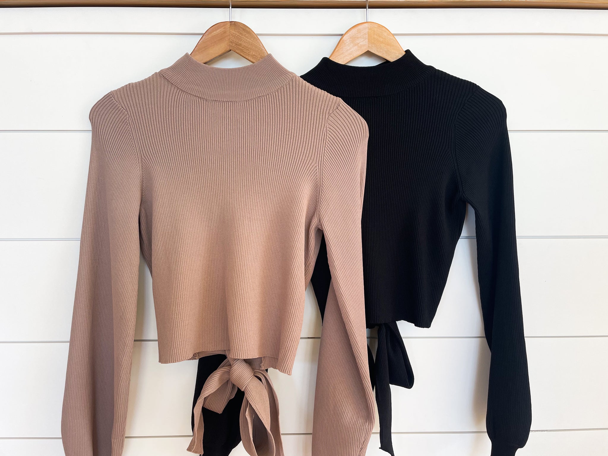 Open Back Tie Sweater