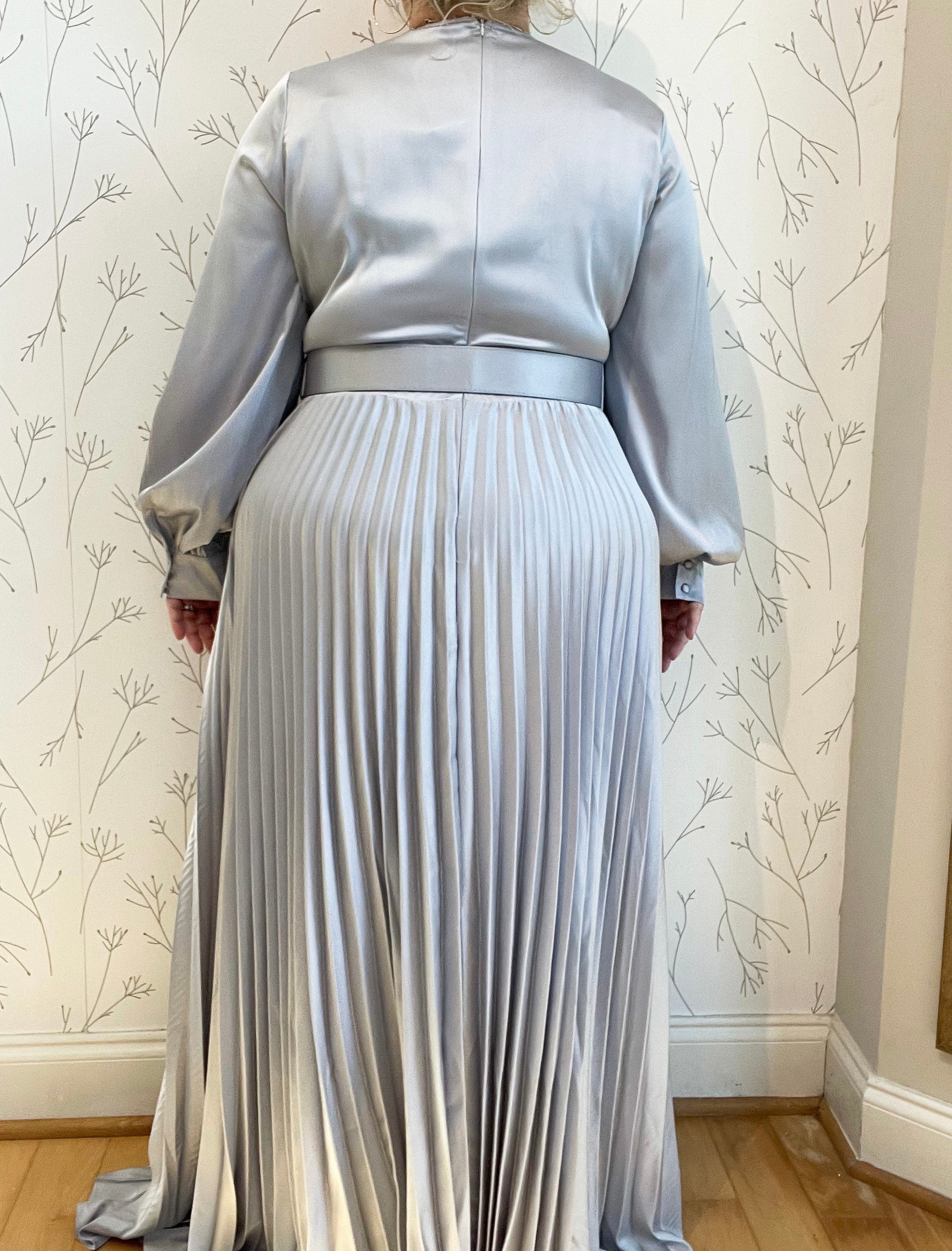 Pleated Maxi Flare Dress - Plus