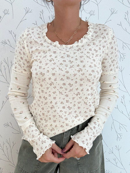 Shifted Florals Top