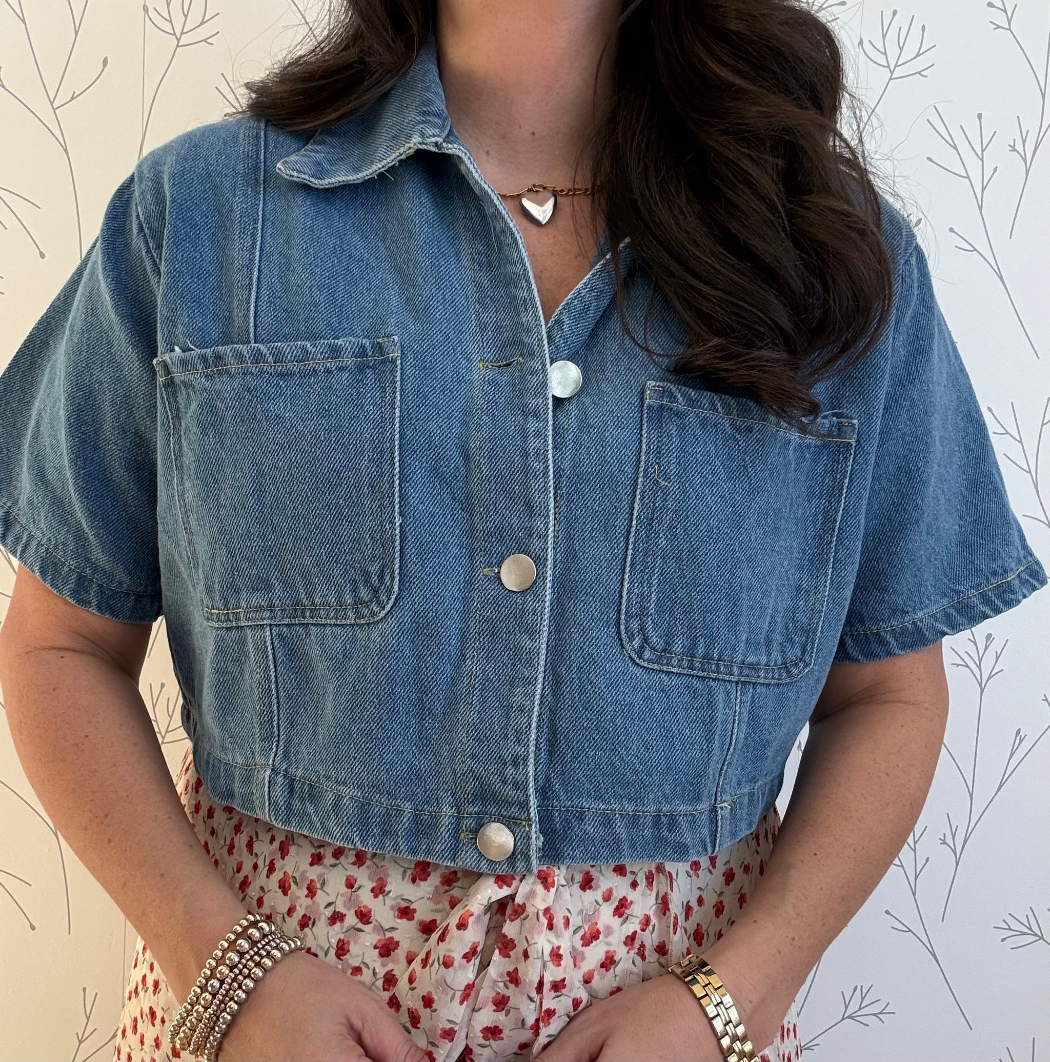 Springline Denim Top