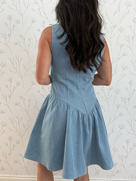 Paint The Town Blue Dress