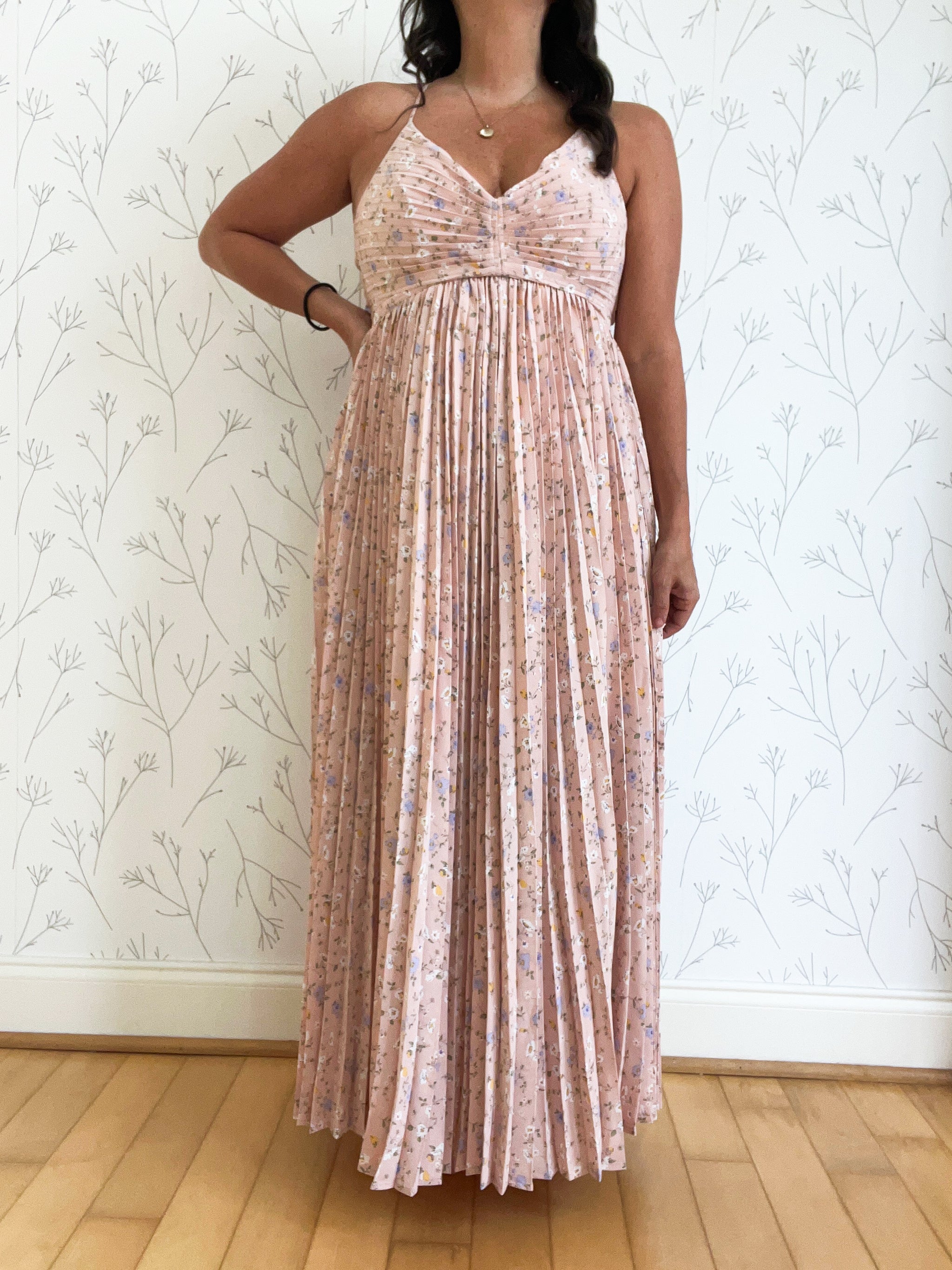 Petal Pleats Maxi