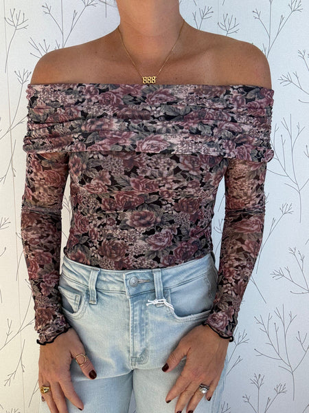 Floral Off-shoulder Bodysuit