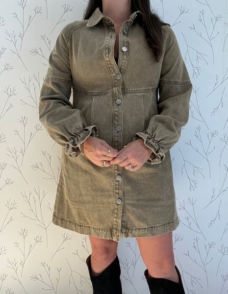 Campfire Collar Mini Dress