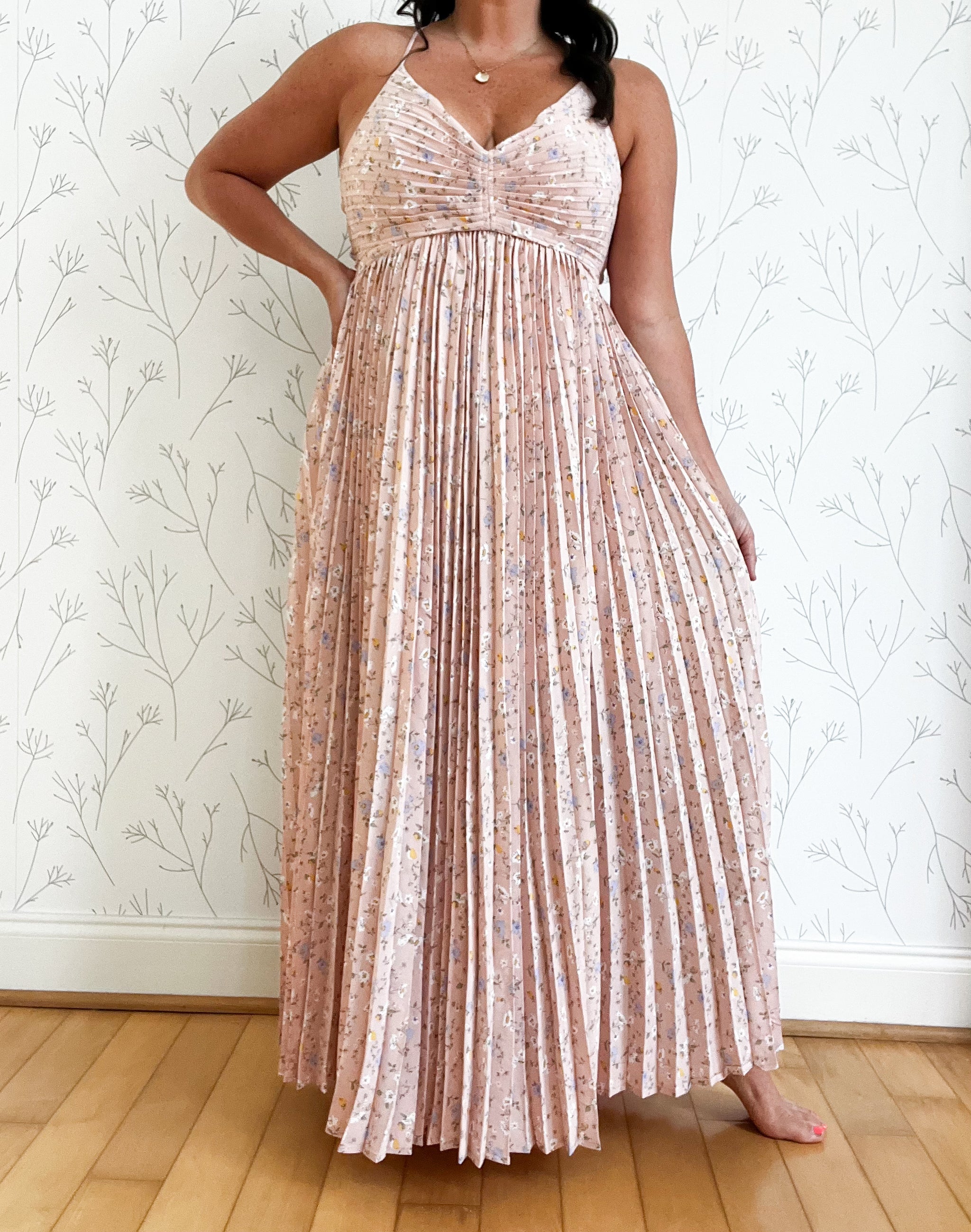 Petal Pleats Maxi