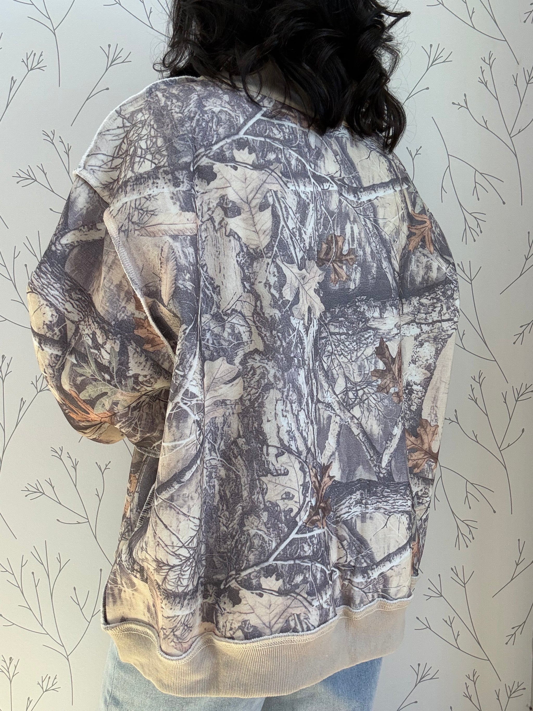 Camo "Make Heaven Crowded" Mock-Neck