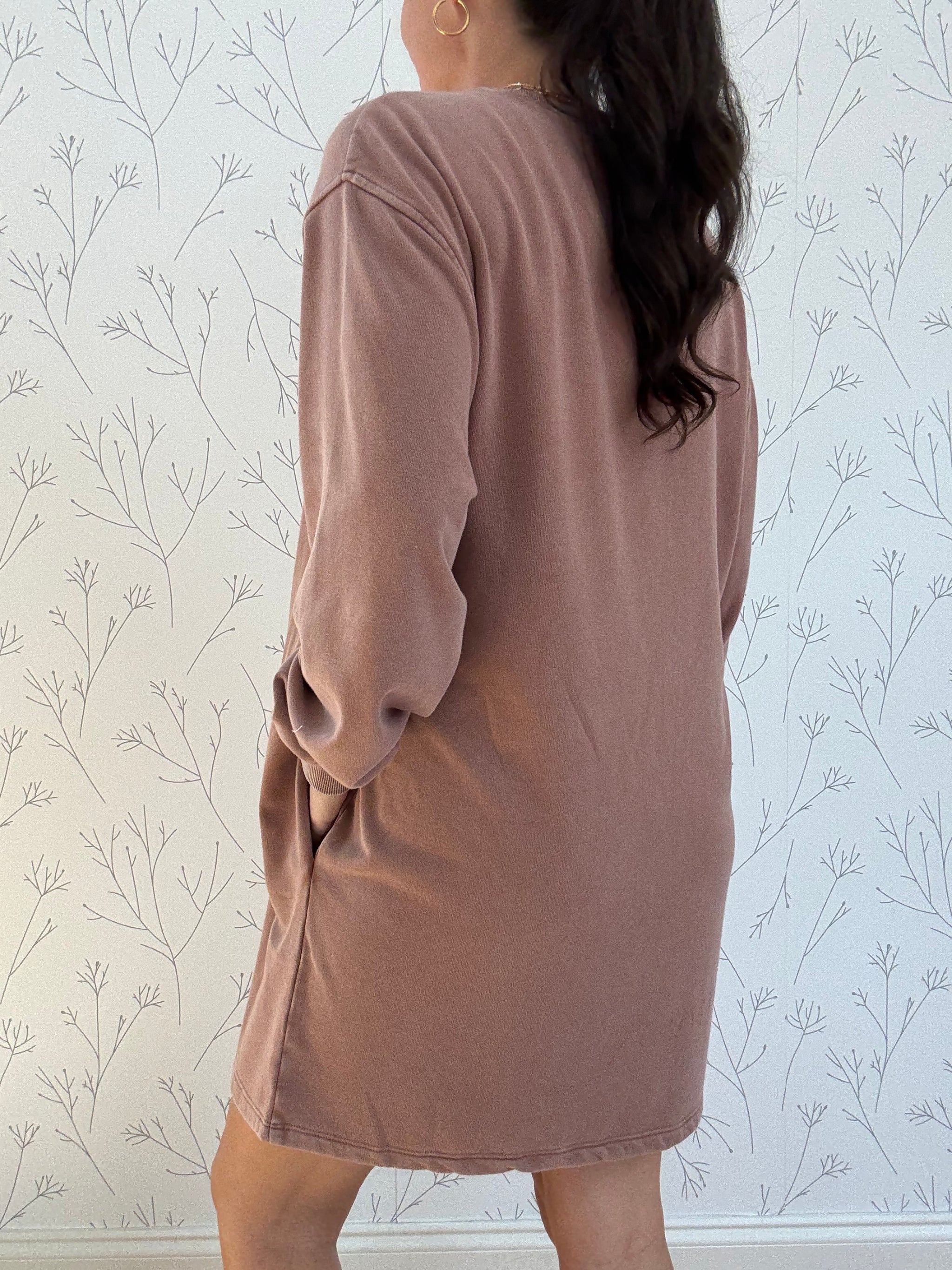 The Bonfire Sweatshirt Mini Dress