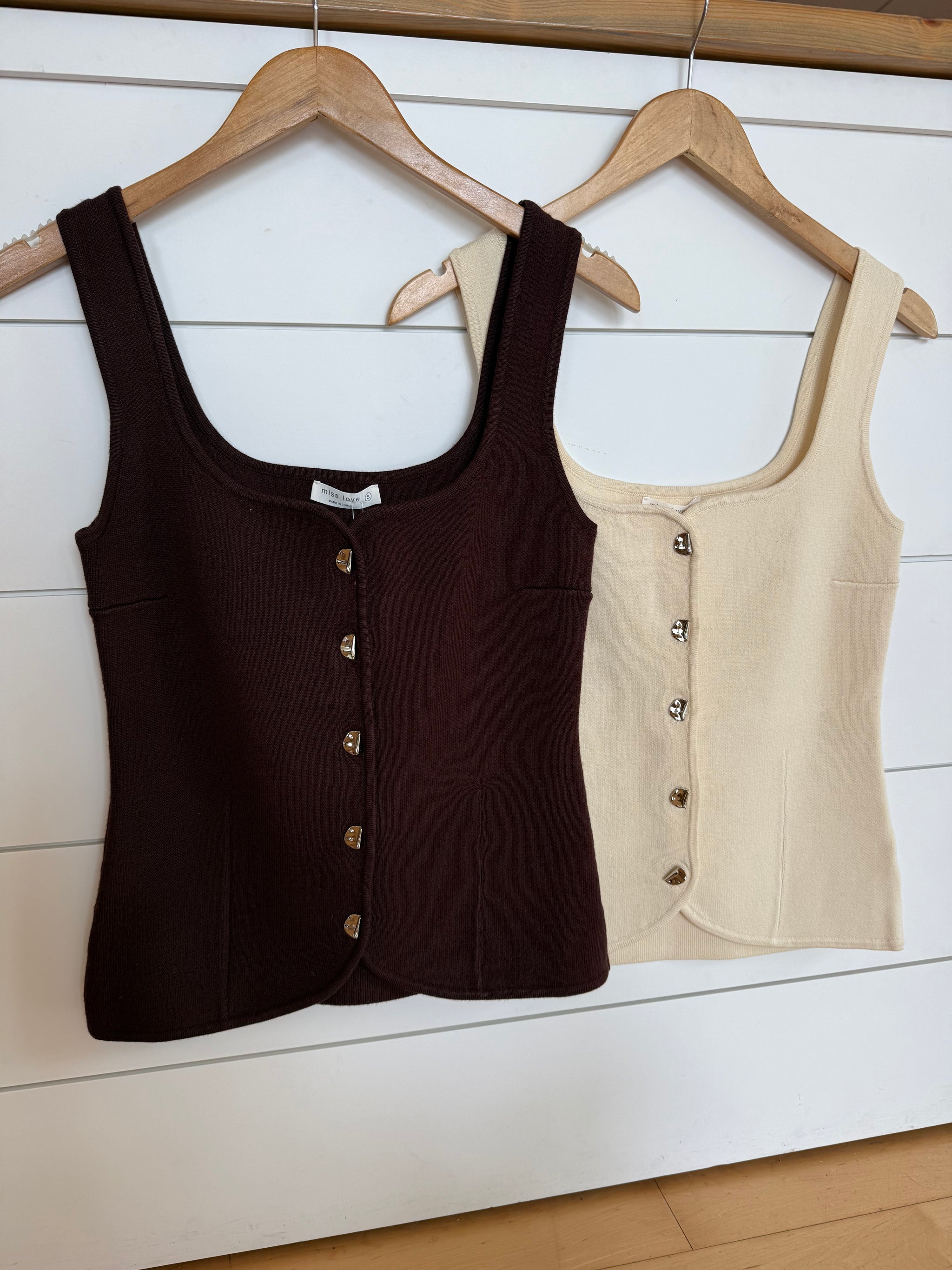 Fall For Me Button Front Top