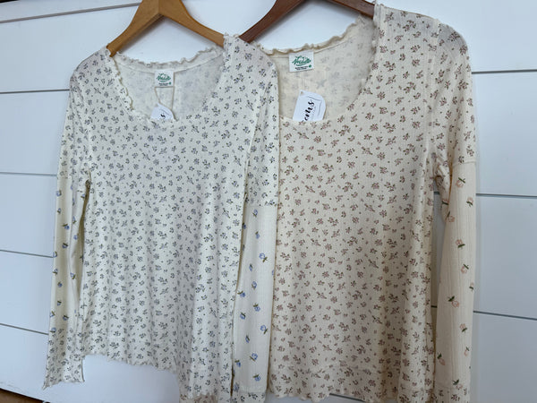 Shifted Florals Top