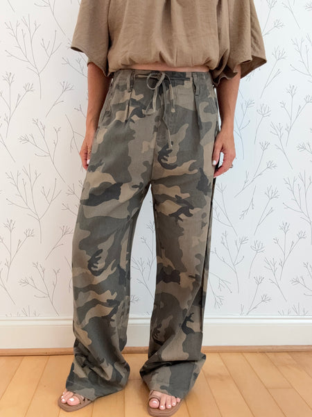 Camo Classic Wide Leg Pants