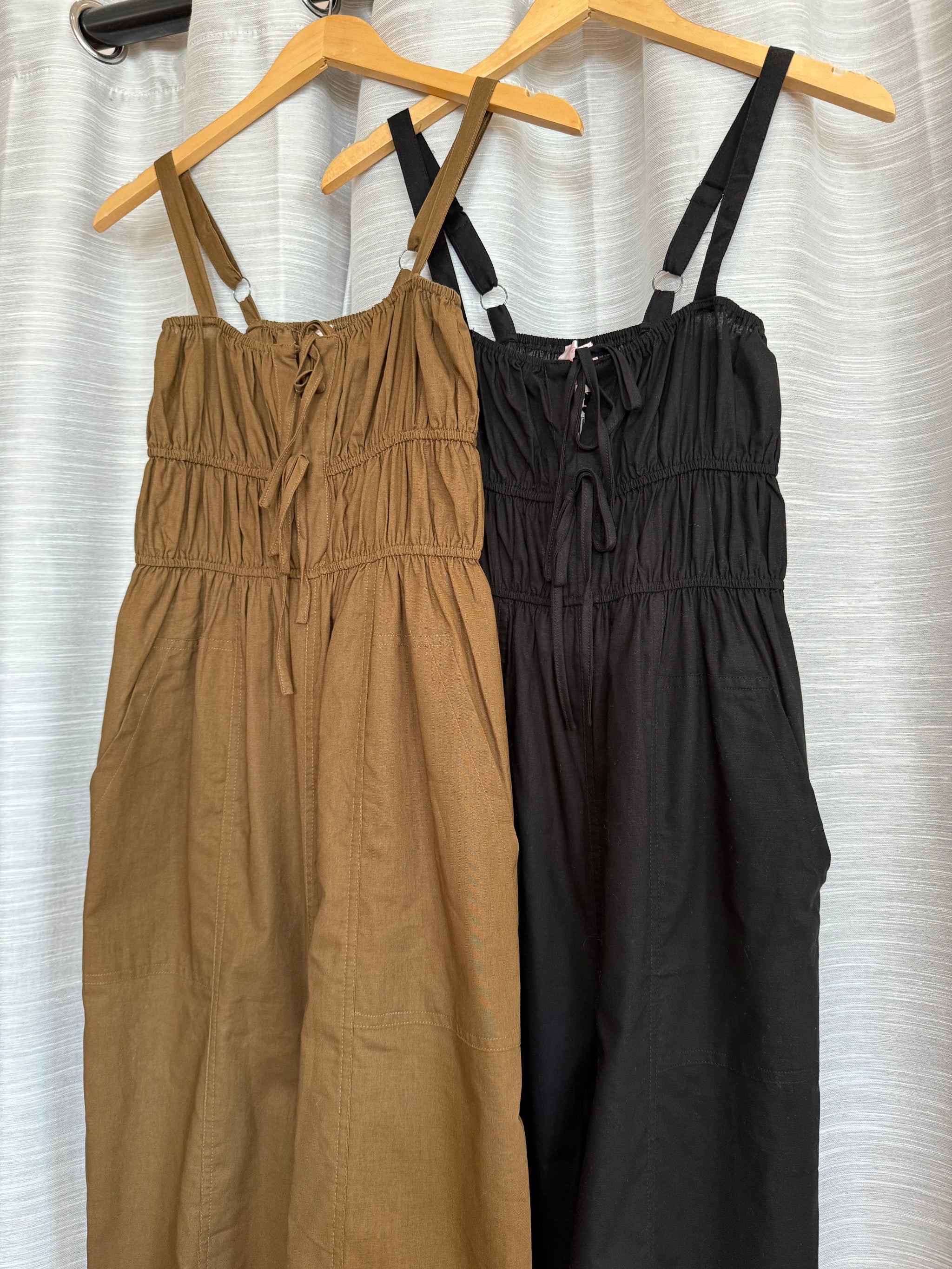 Spaghetti Strap Jogger Jumpsuit