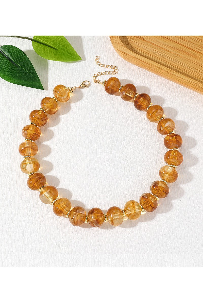 Irregular Beaded Necklace