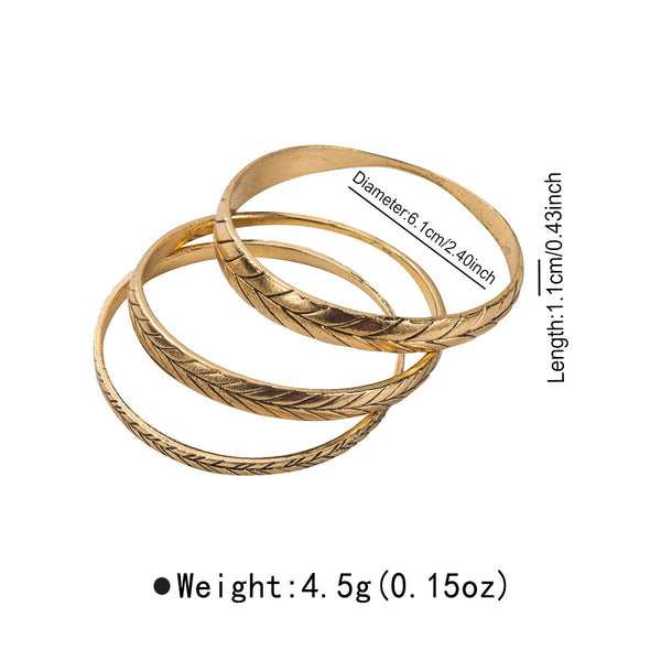 Gold Layered Bracelet Set