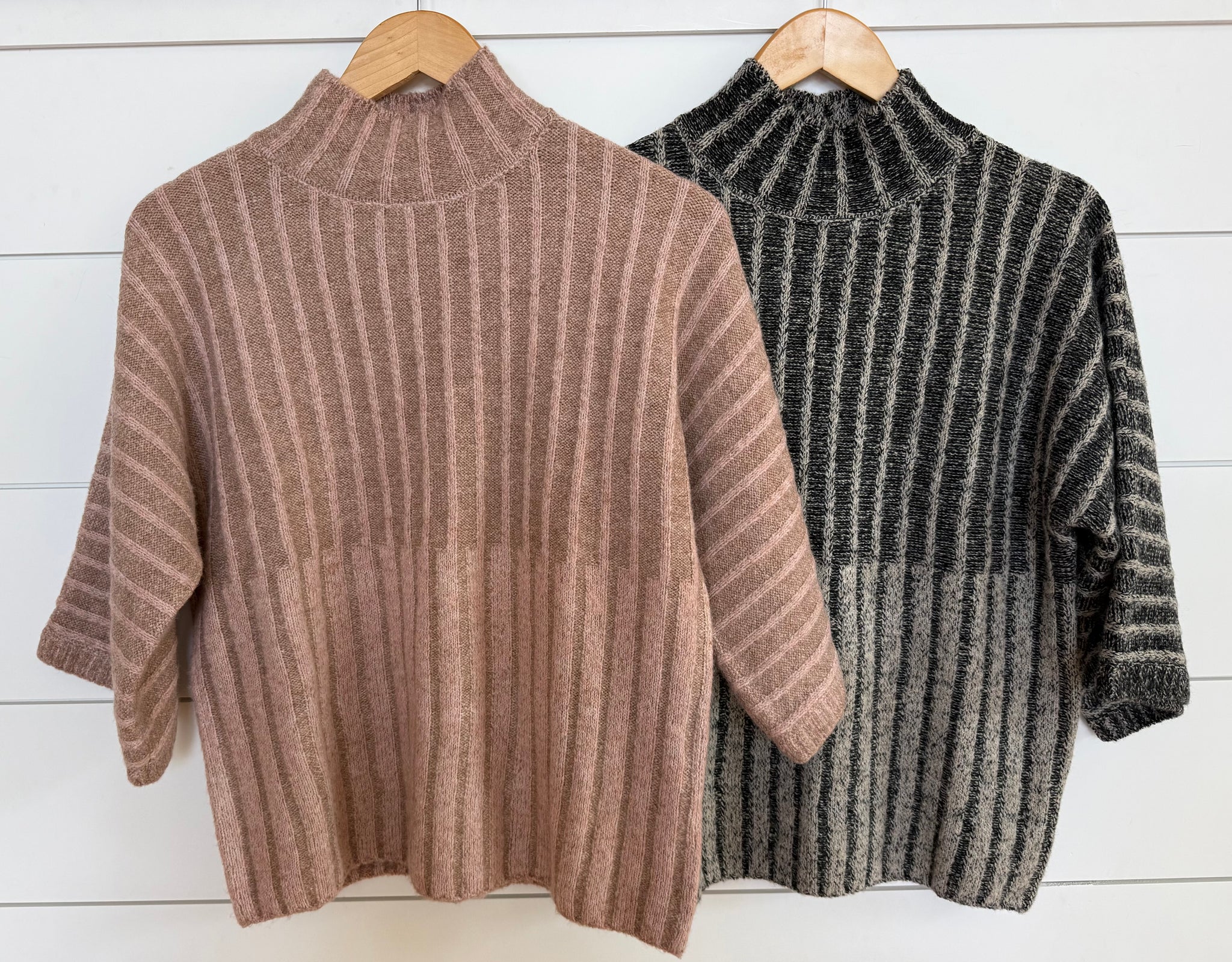 The Autumn Rib Mock Neck