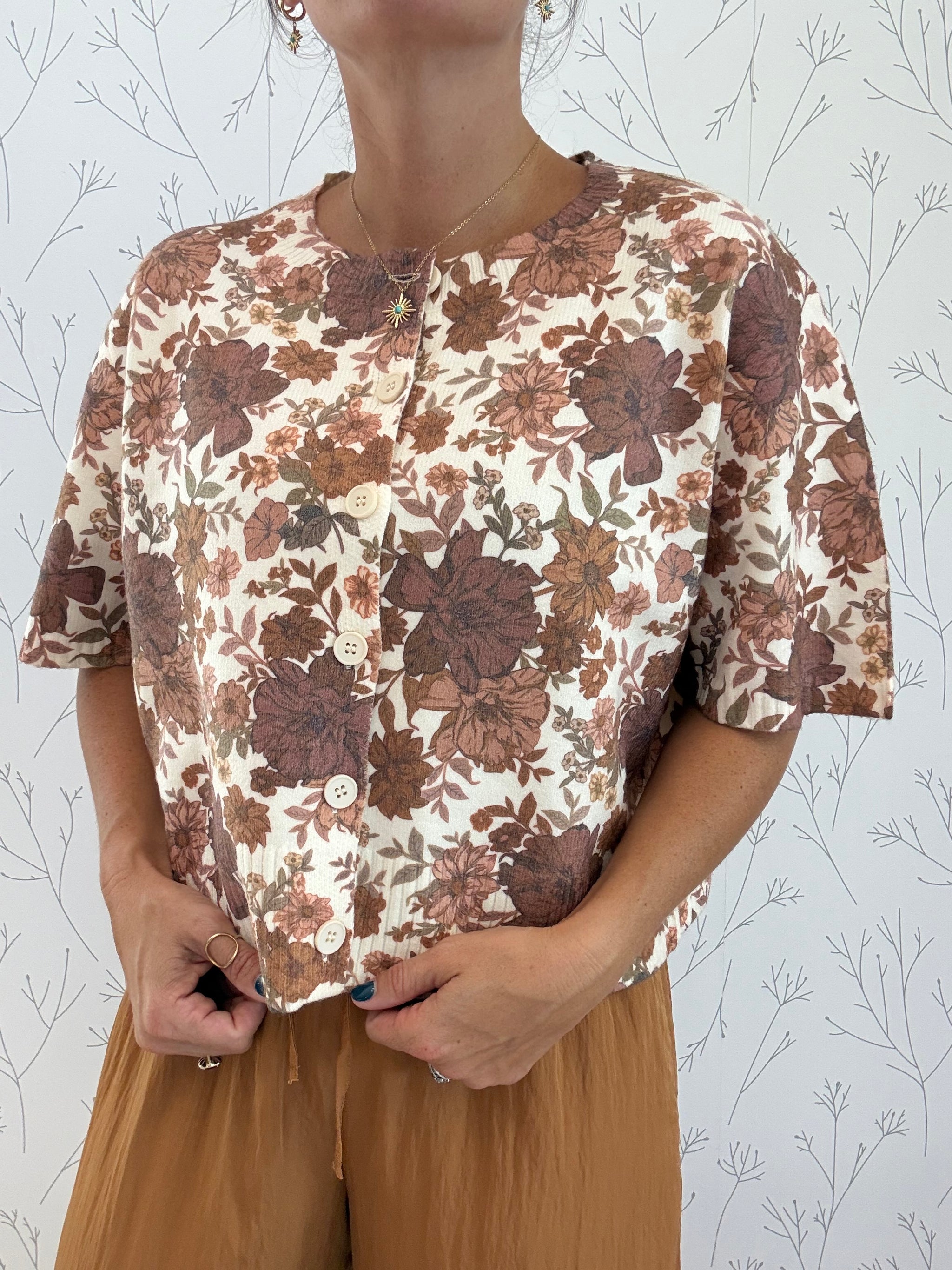 Sweet Magnolia Button Up Top