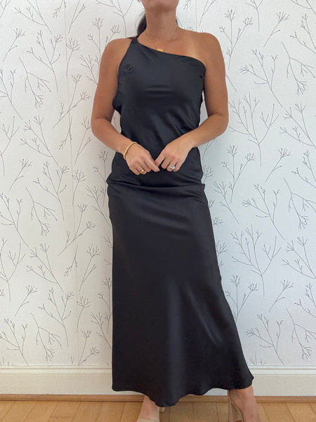 Moonlight Muse Silk Dress