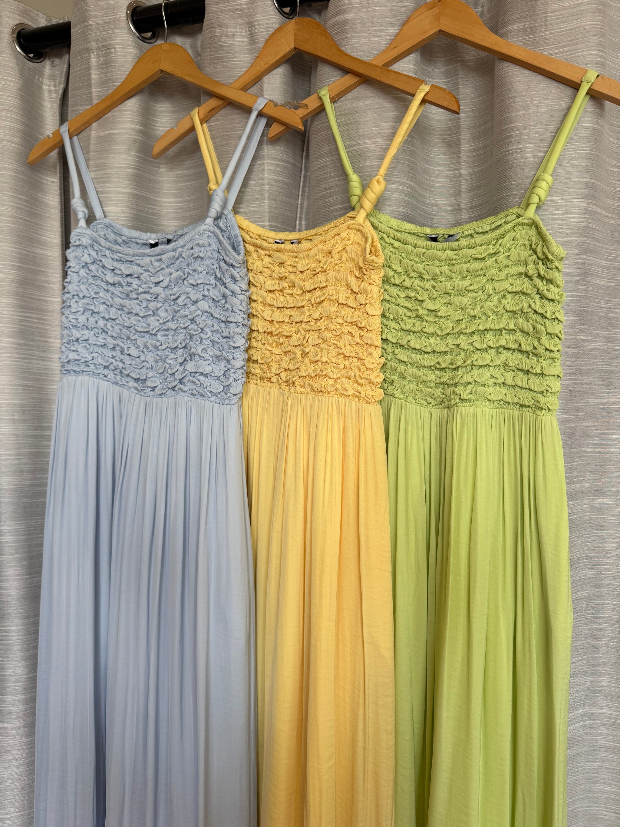 Electric Petal Maxi Dress
