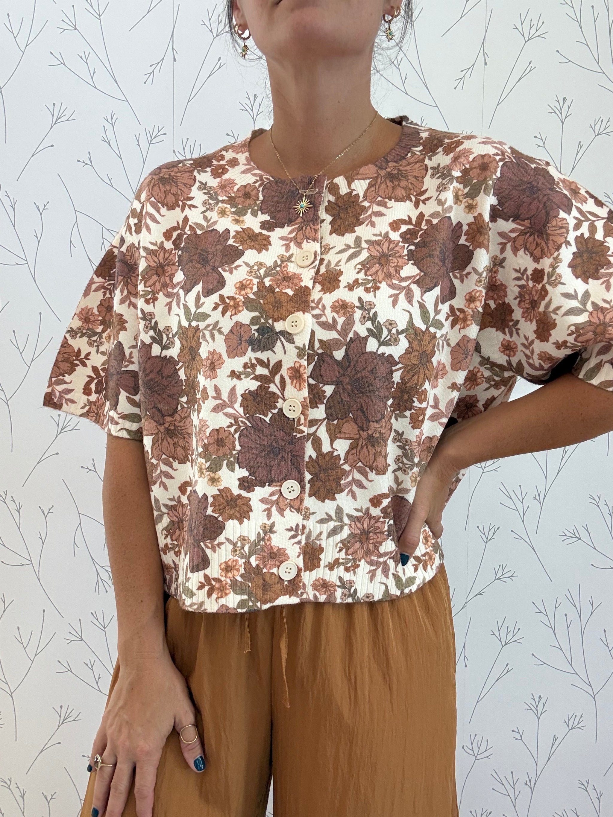 Sweet Magnolia Button Up Top