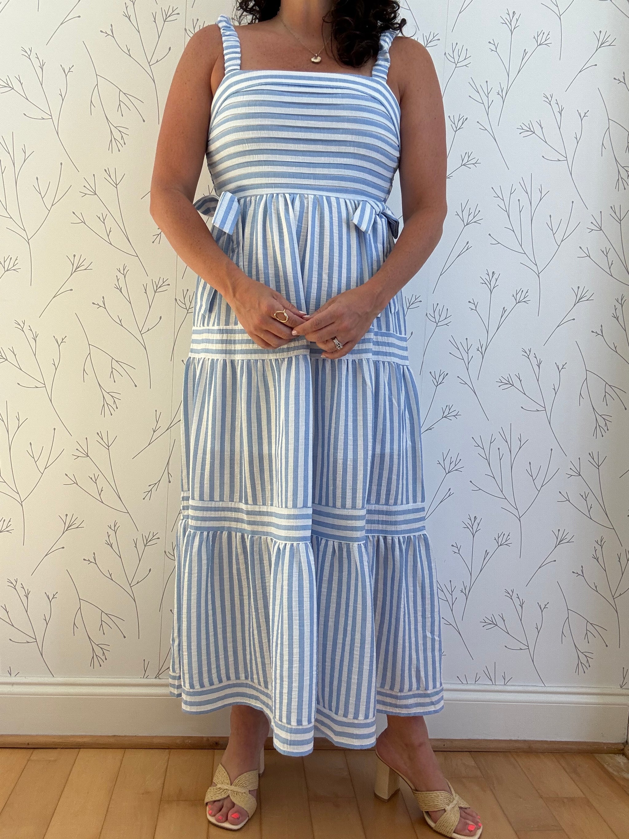 Freshly Striped Midi