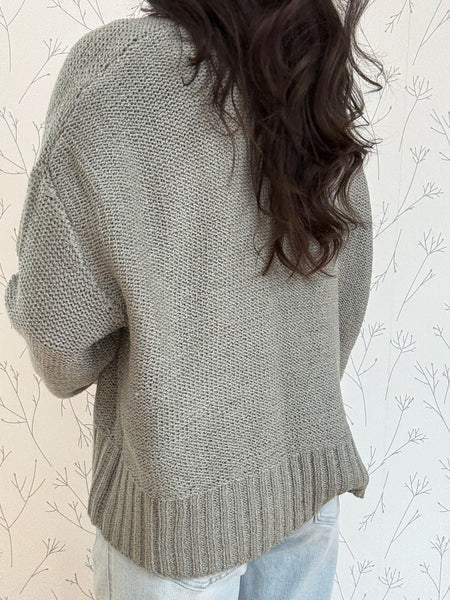 Cuff Sleeve Lightweight Cardigan