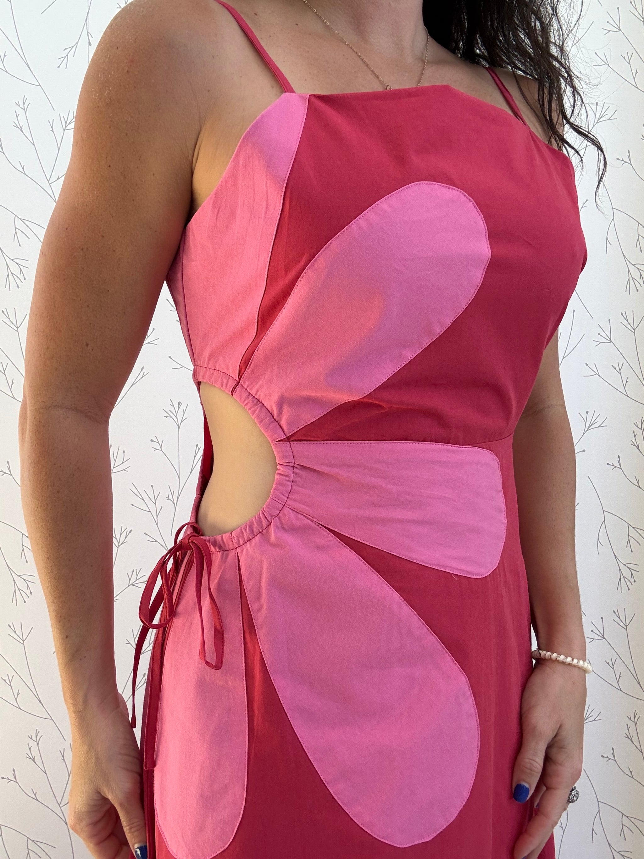 Petal Pop Cutout Midi