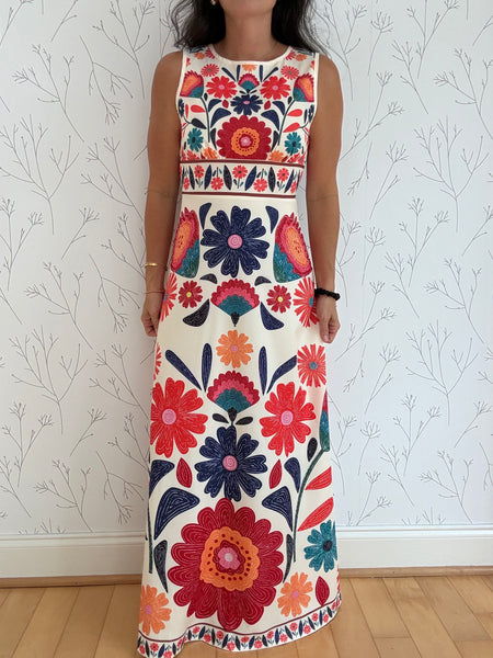 Gypsy Soul Printed Maxi Dress