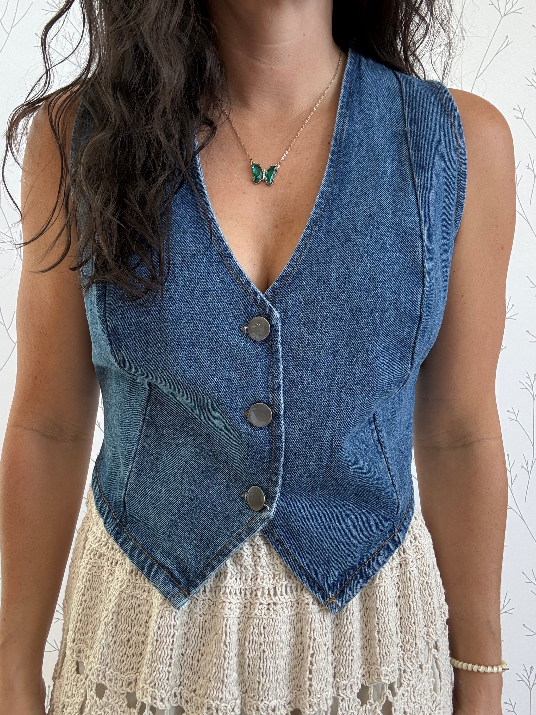 Downtown Denim Vest