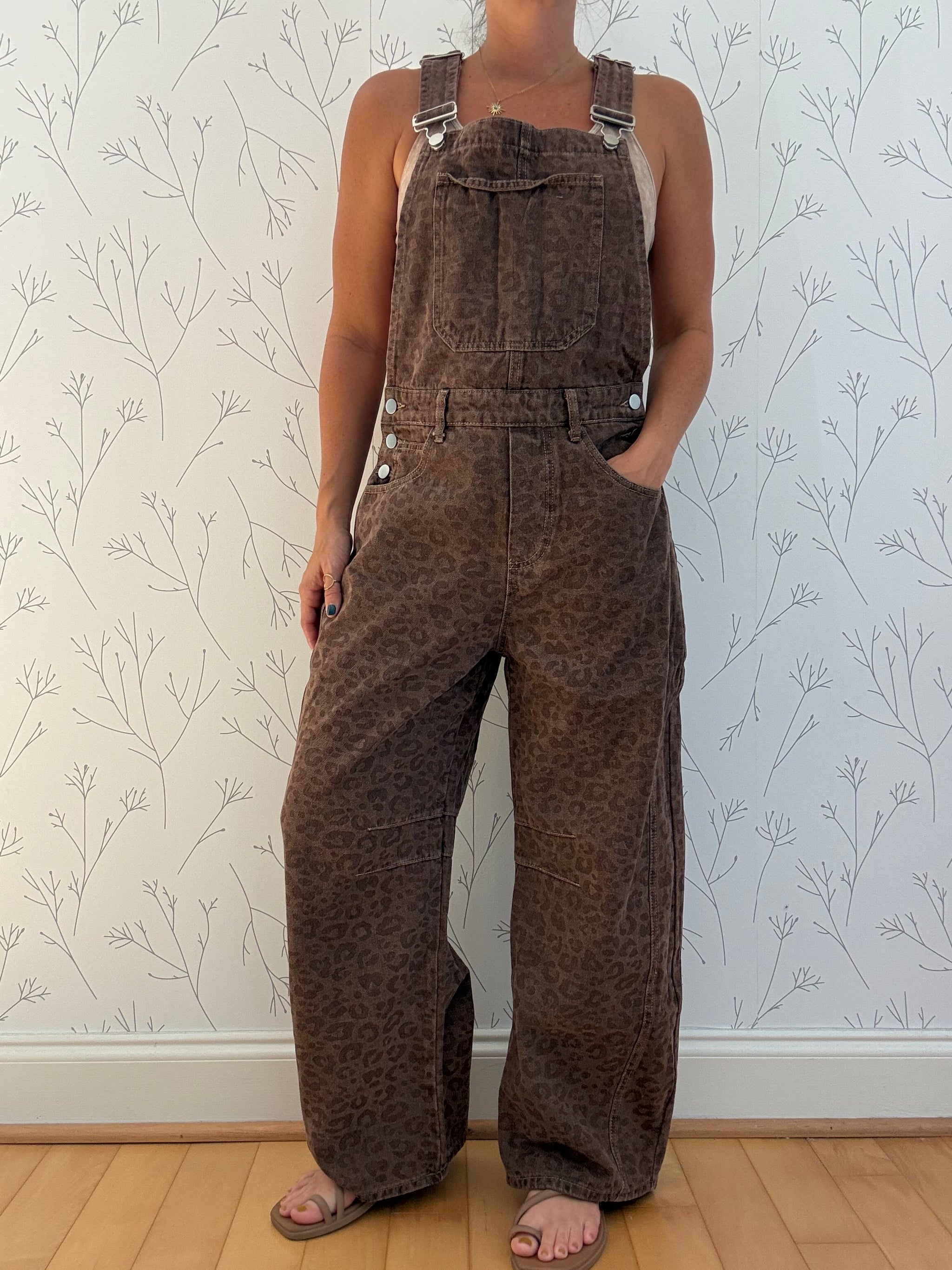 Vintage Leopard Overalls