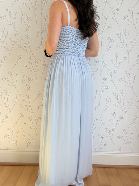 Electric Petal Maxi Dress