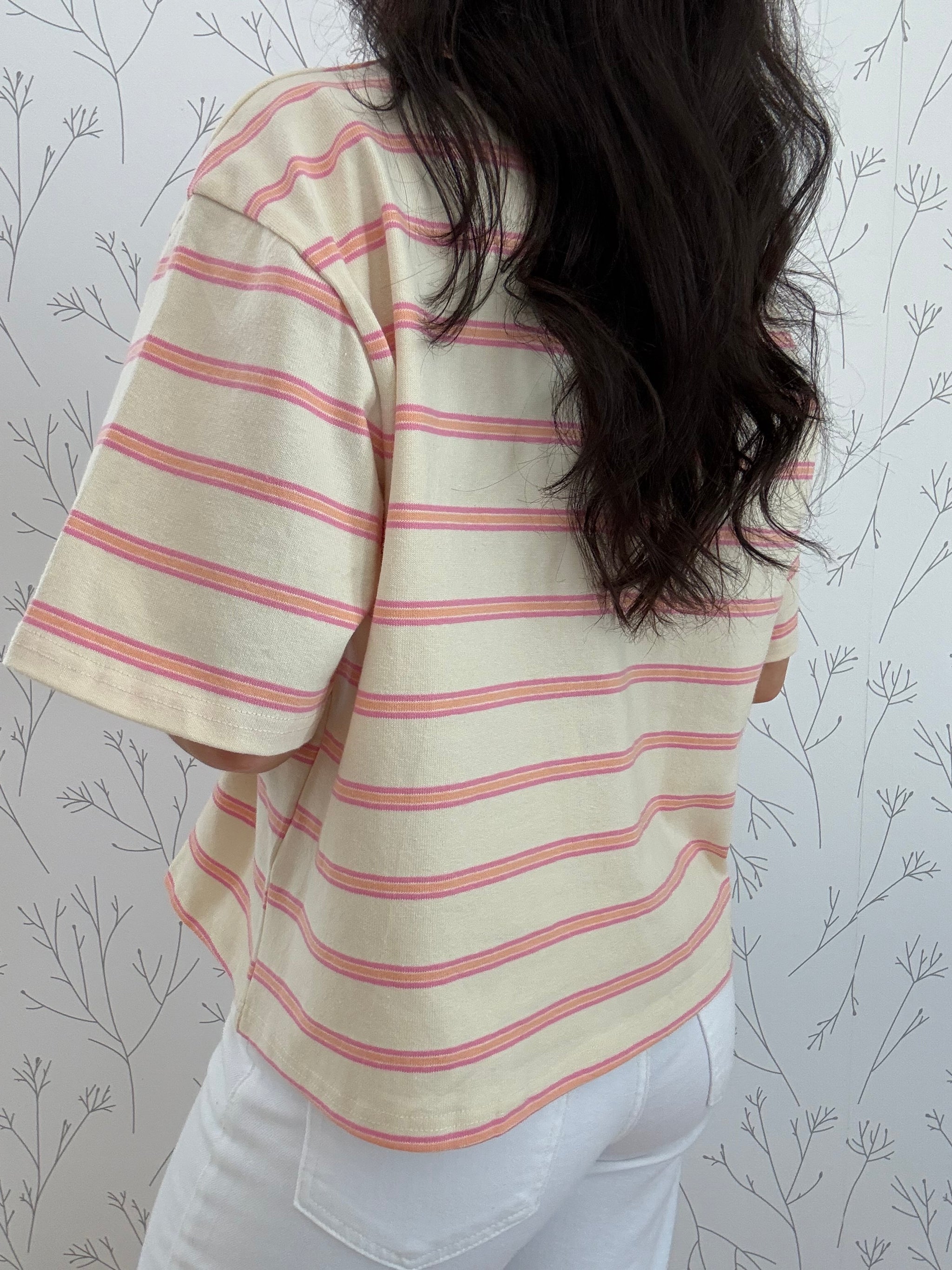 Striped Boxy Top