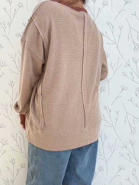 Oversized Thermal Crewneck