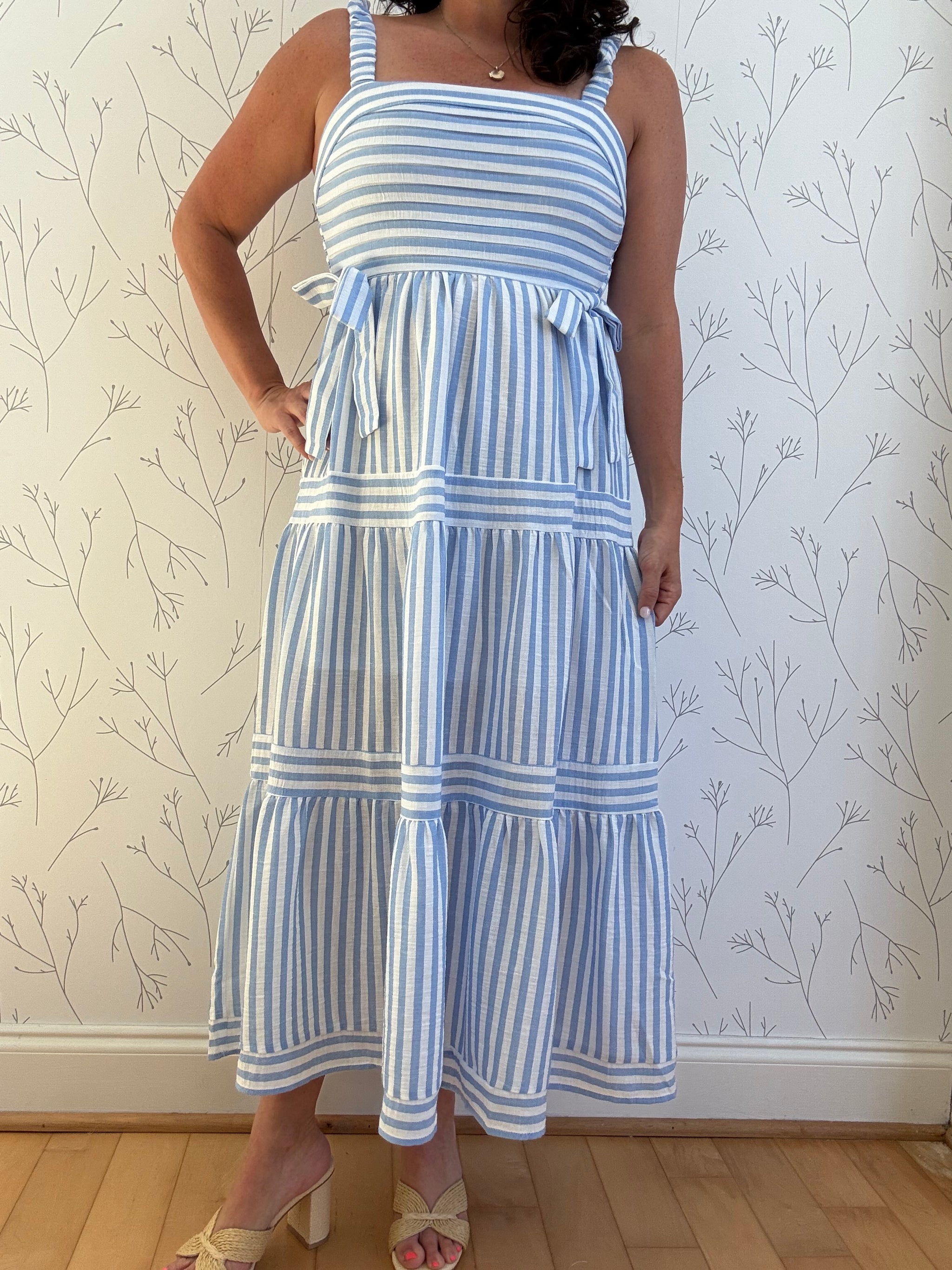 Freshly Striped Midi