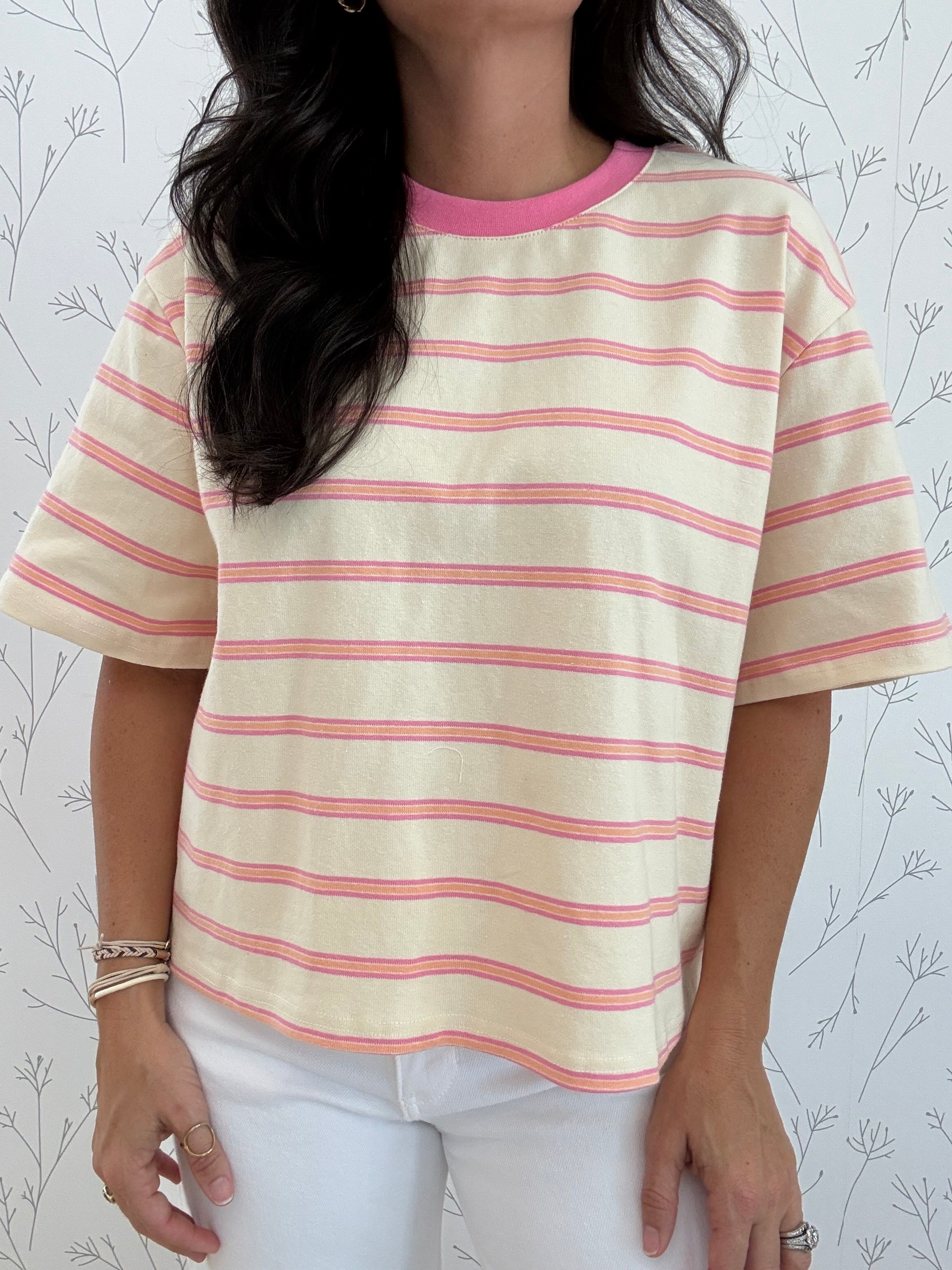 Striped Boxy Top