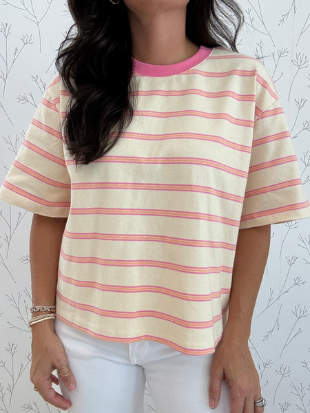Striped Boxy Top