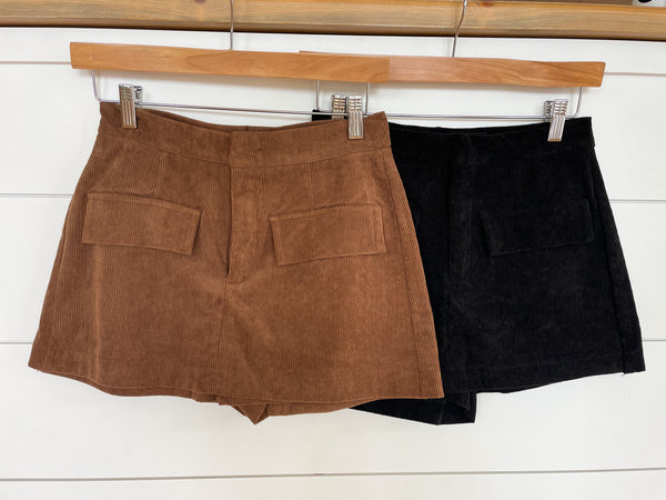 Amelia Corduroy High Waist Skort