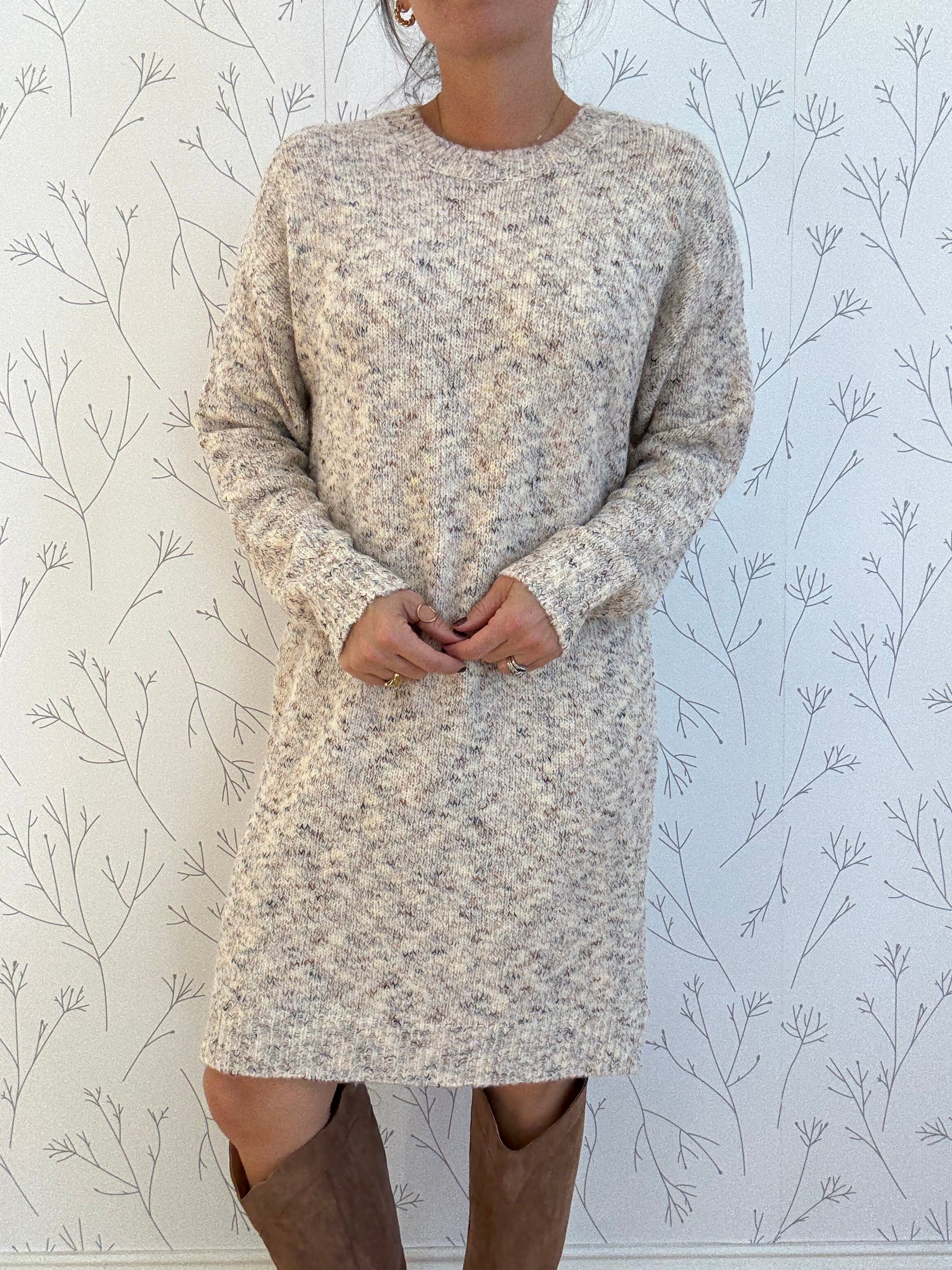 Warm Whimsy Sweater Dress
