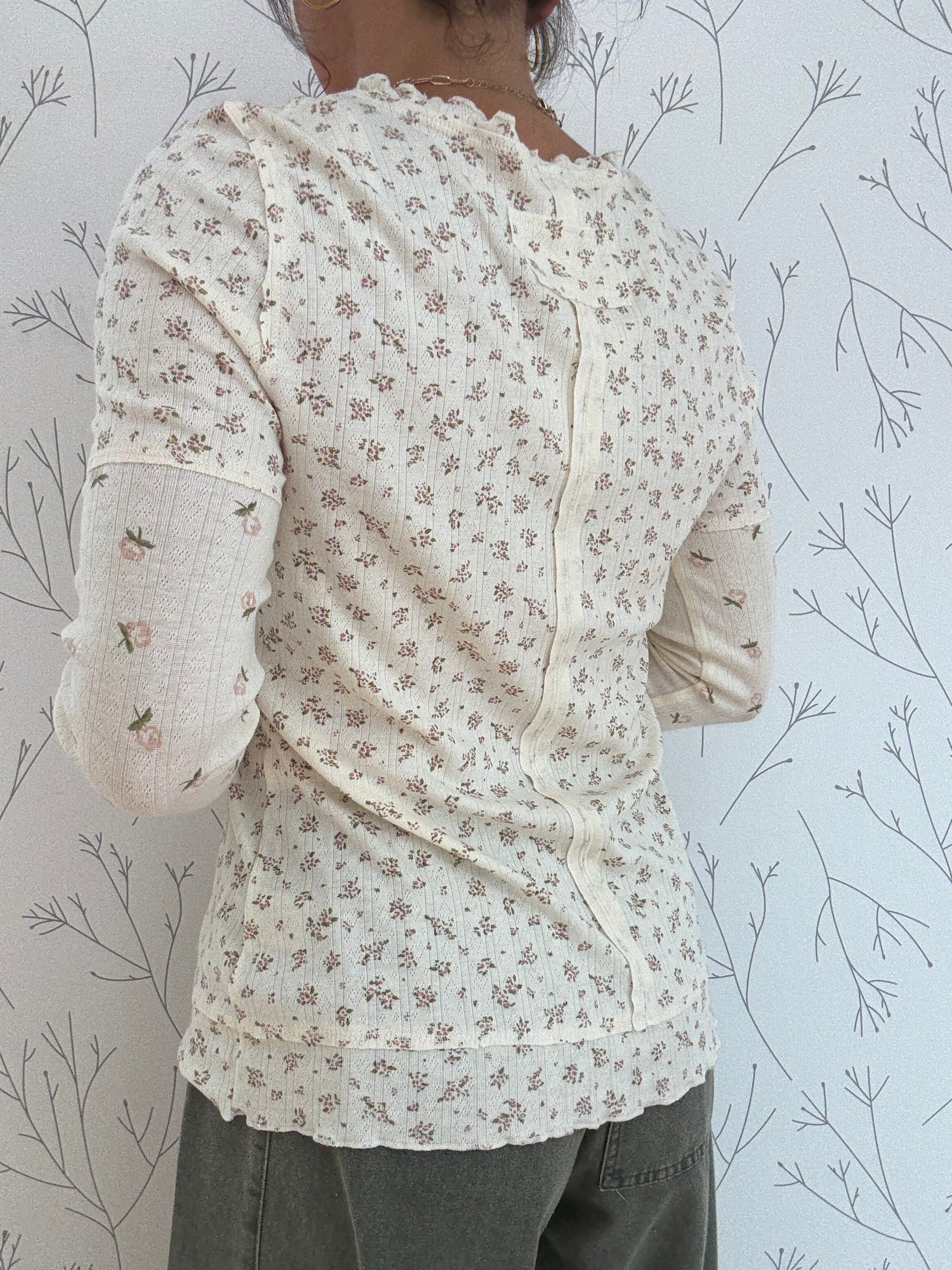 Shifted Florals Top