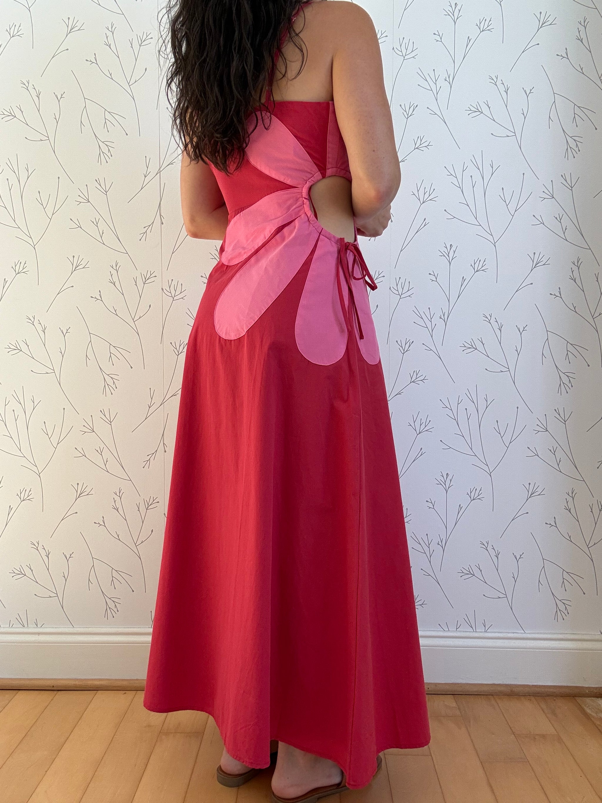 Petal Pop Cutout Midi