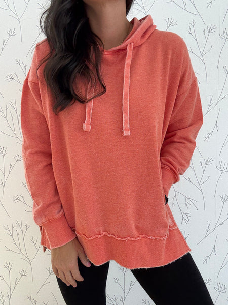 Oversized Hoodie W/Side Slit
