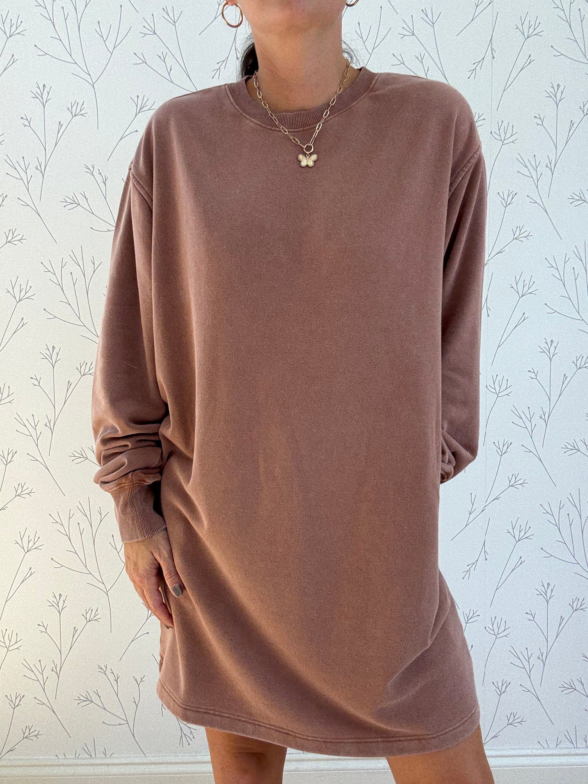 The Bonfire Sweatshirt Mini Dress