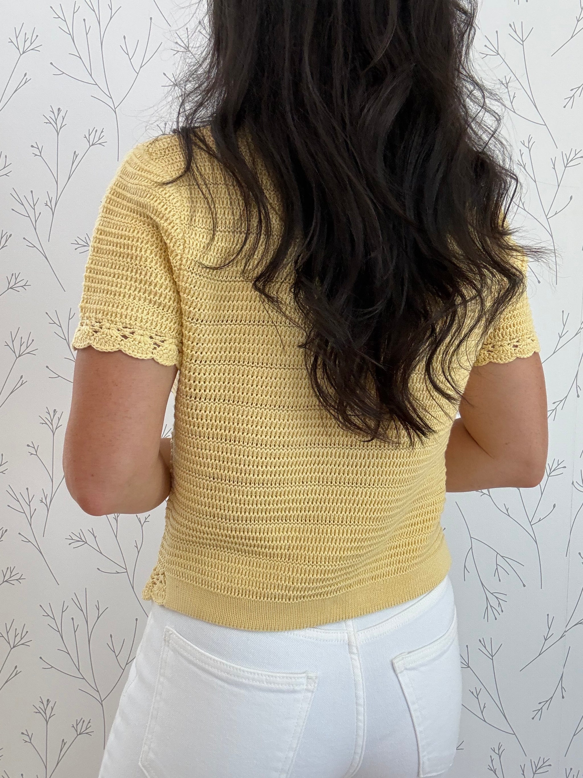 Sunset Stitch Crochet Tie Top