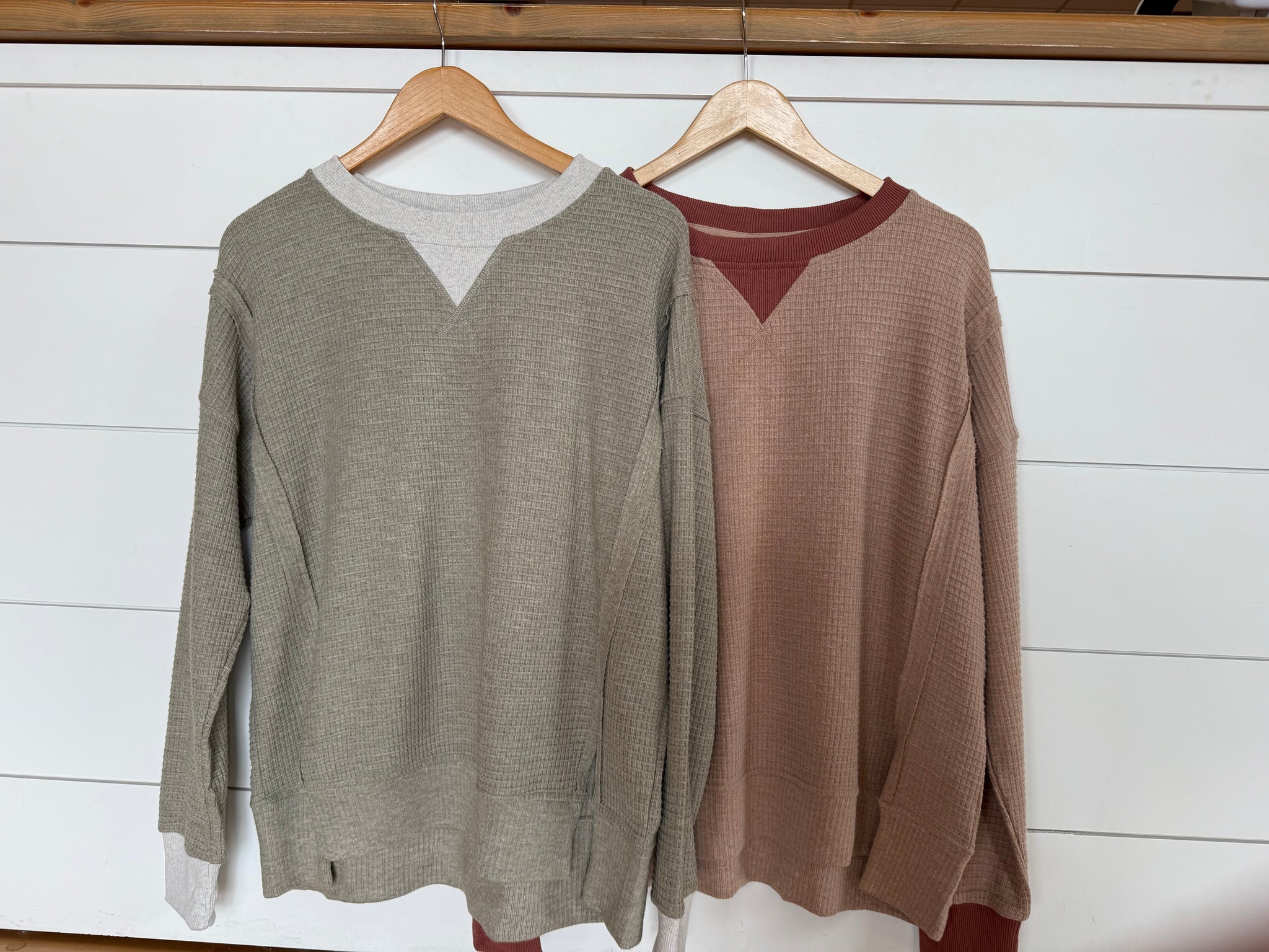 Oversized Thermal Crewneck