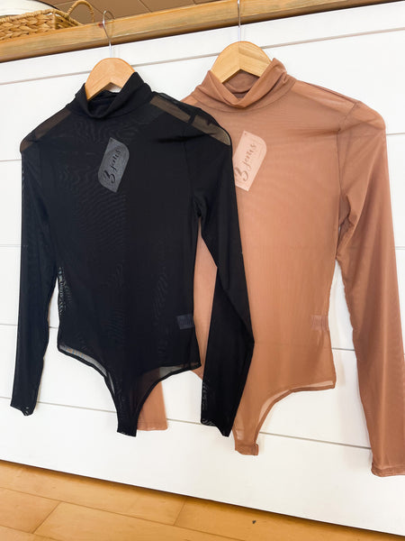 Long Sleeve Sheer Bodysuit